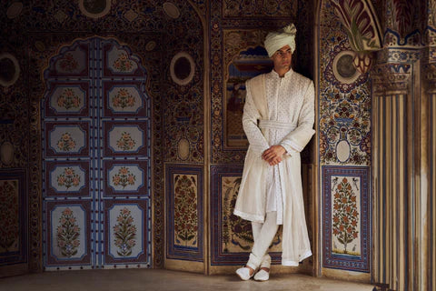 The Ultimate Guide to Choosing the Perfect Groom's Sherwani for Your Big Day by Nitika Gujral