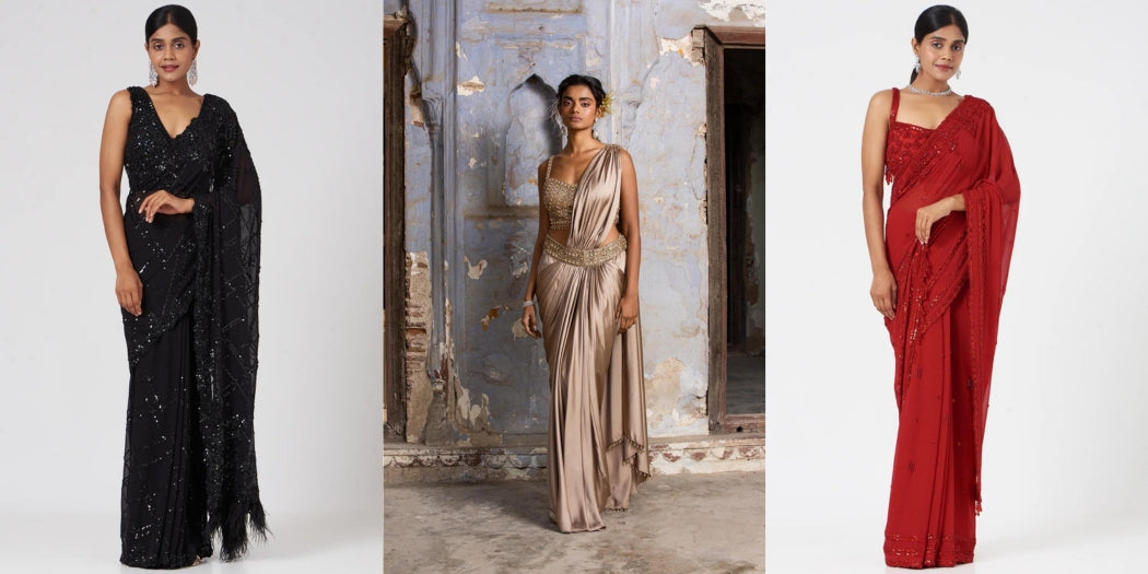 Ready to Dazzle? Explore the World of Designer & Draped Sarees with Nikita Gujral Designer!