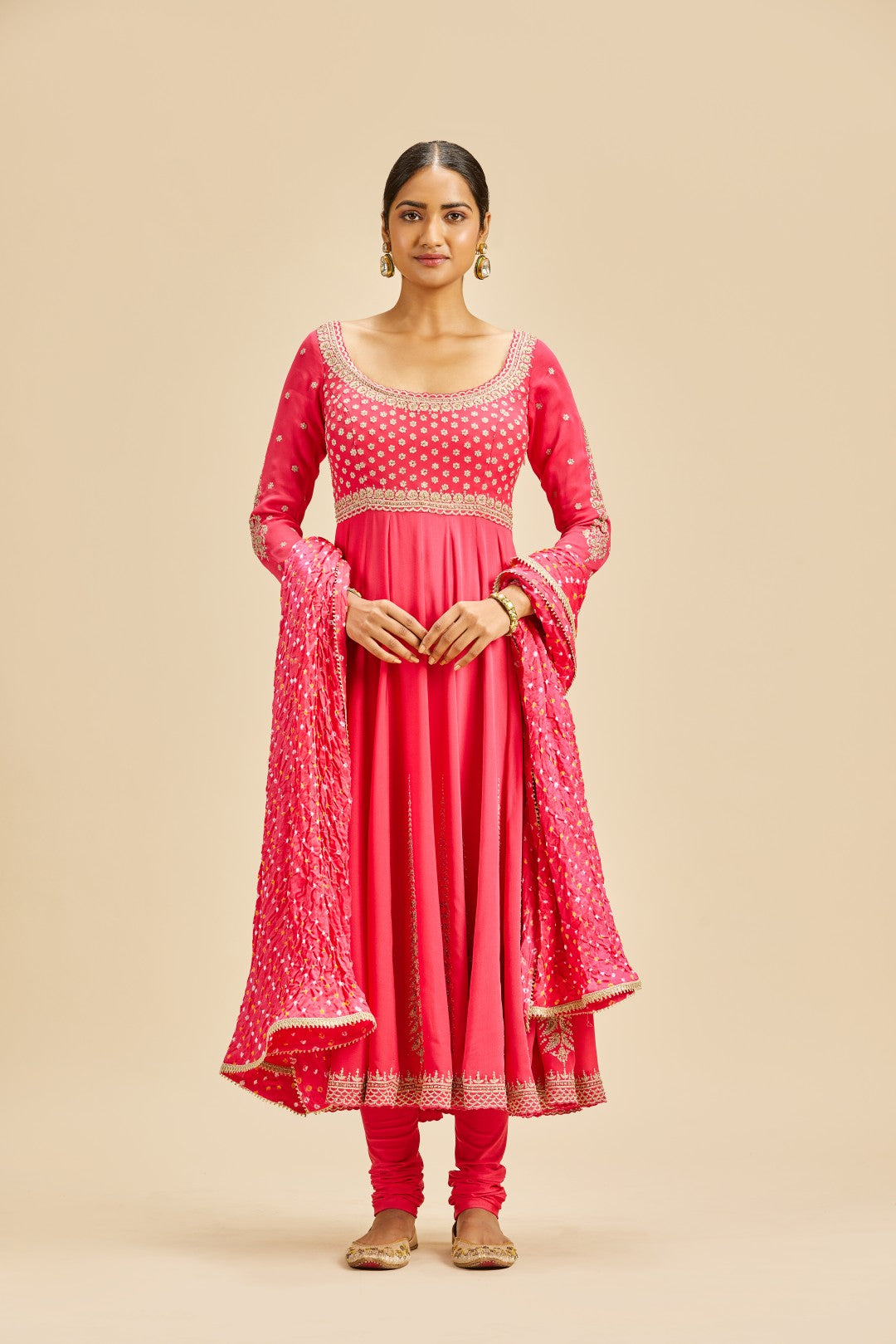 FUCHSIA ANARKALI SET