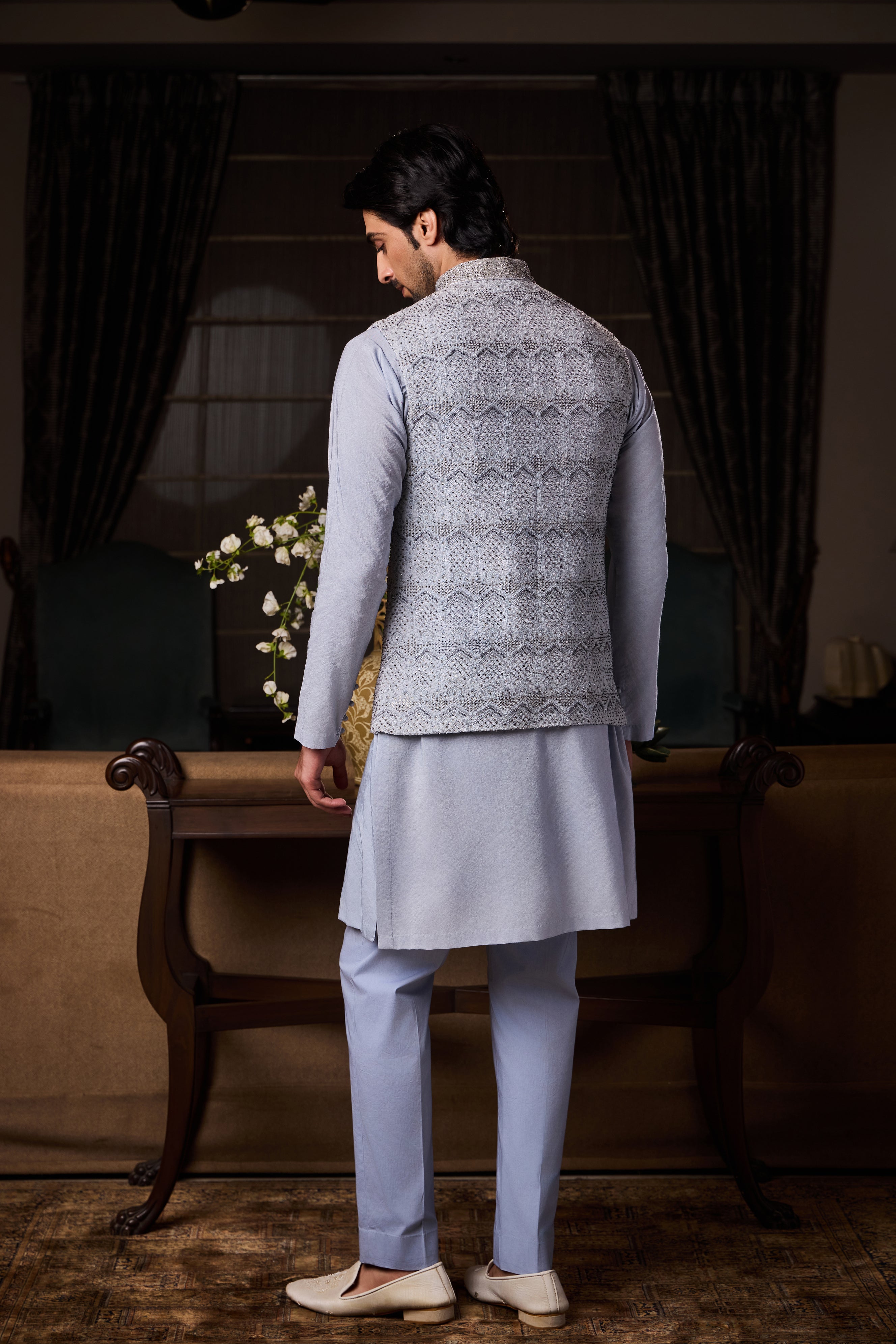 Powder Blue Bundi Set