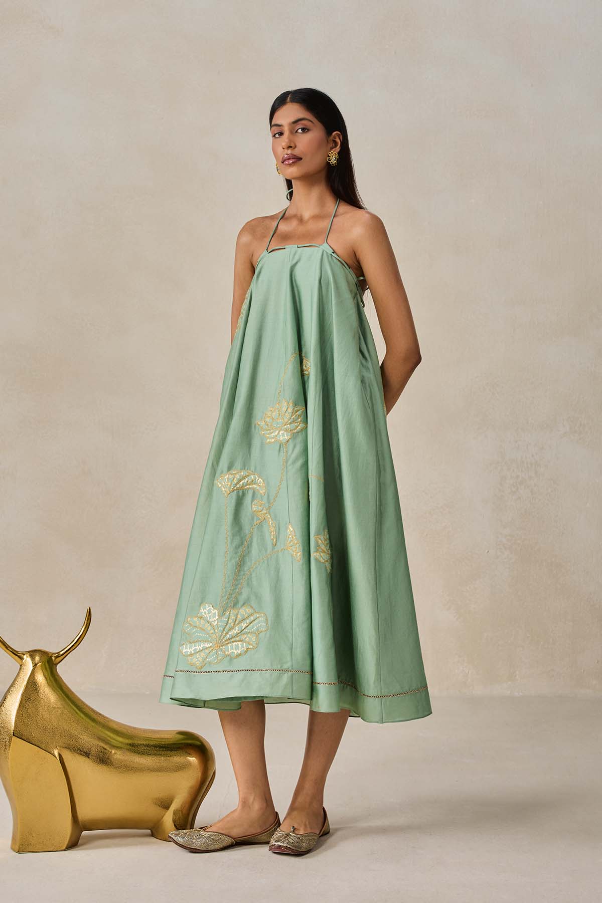 Sage Green Midi Dress