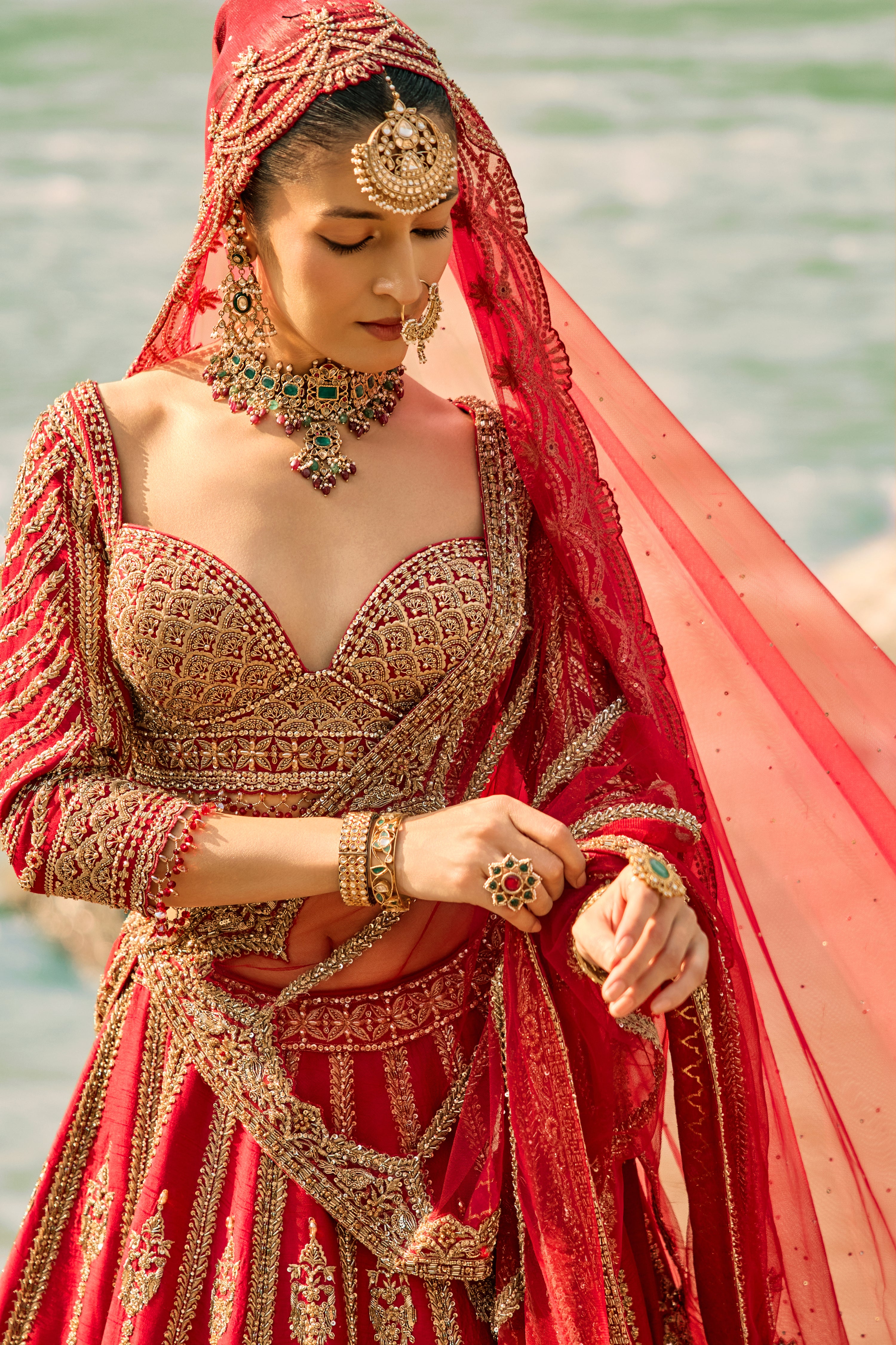Regal Scarlet Lehenga