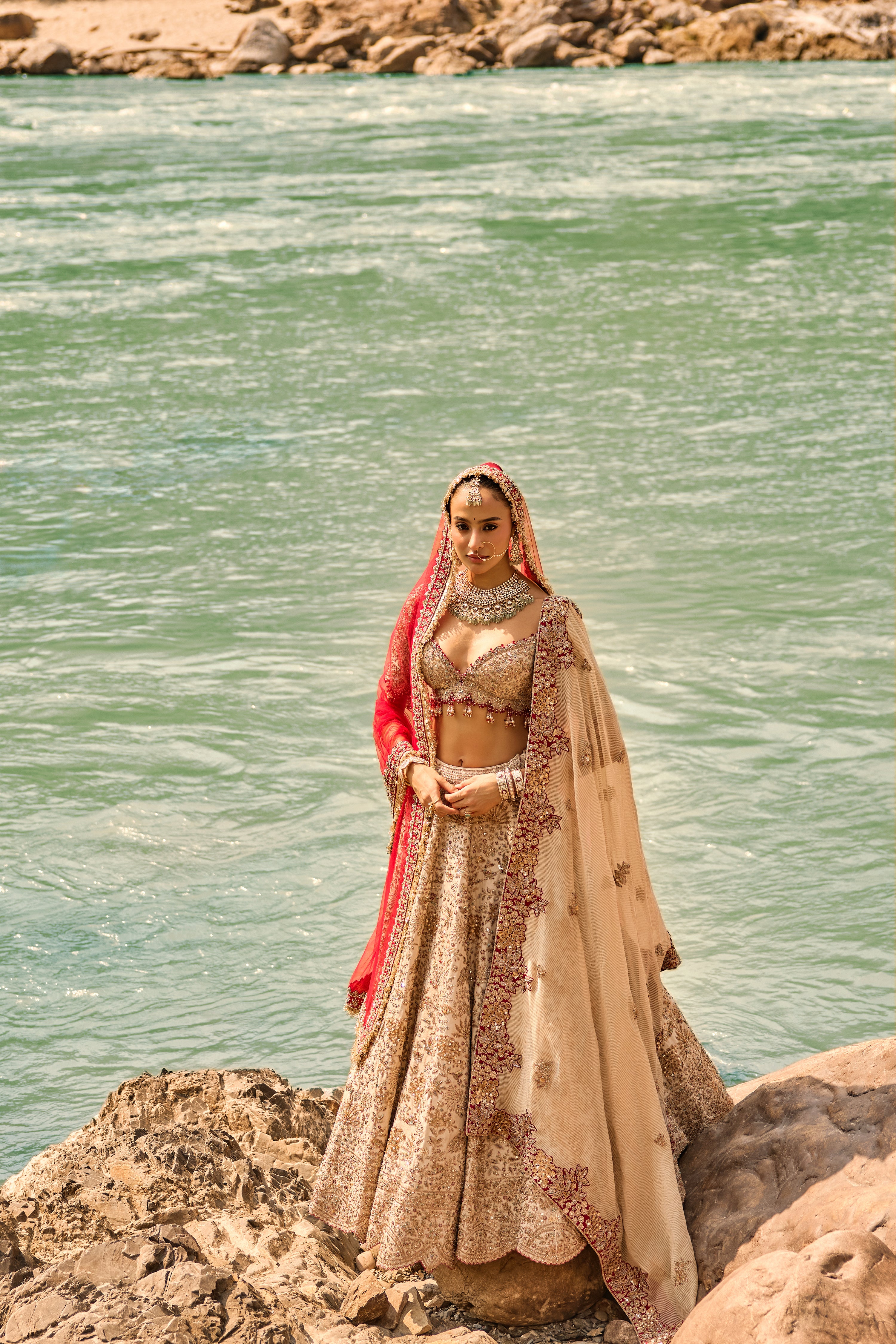 Scarlet Heirloom Lehenga
