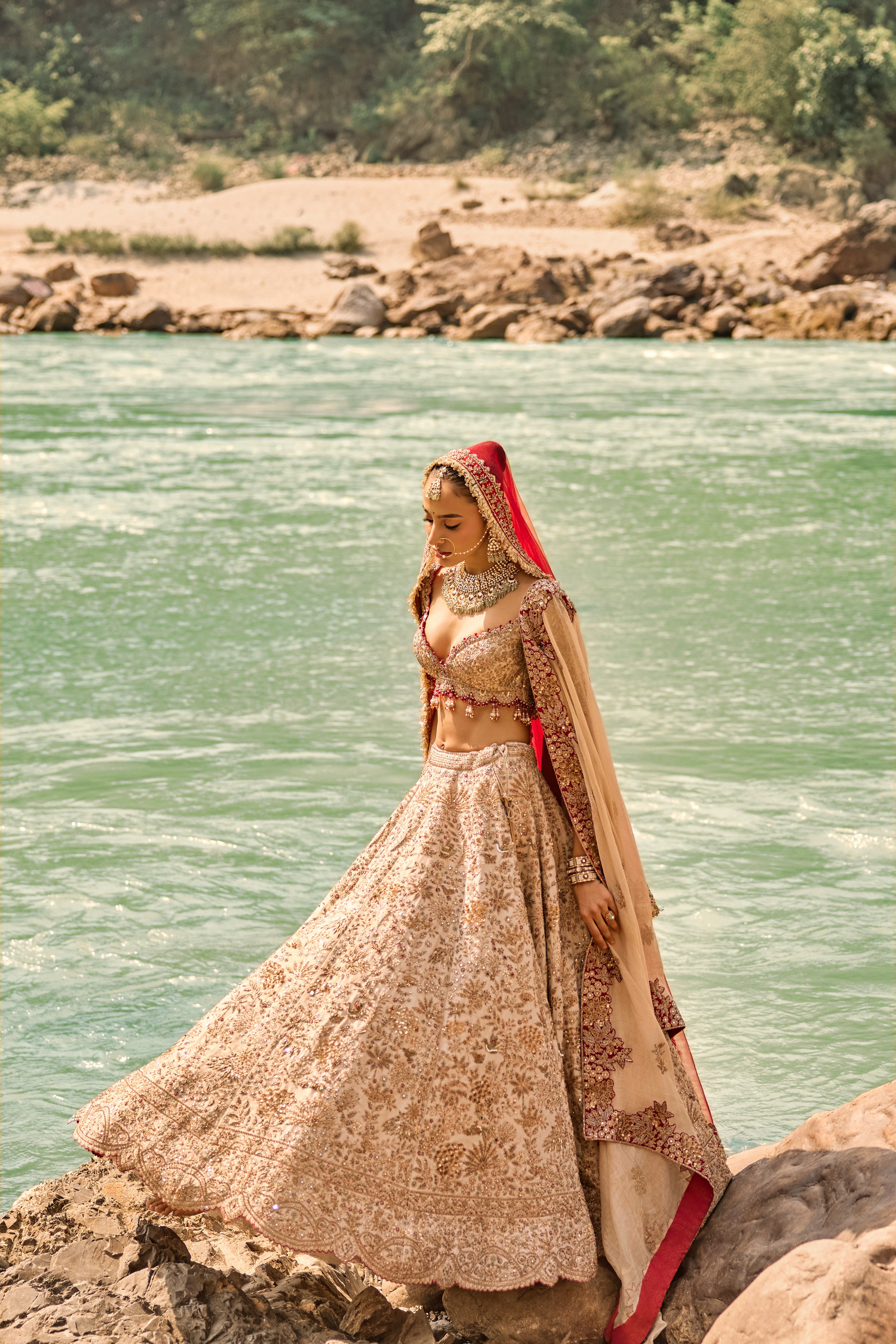 Scarlet Heirloom Lehenga