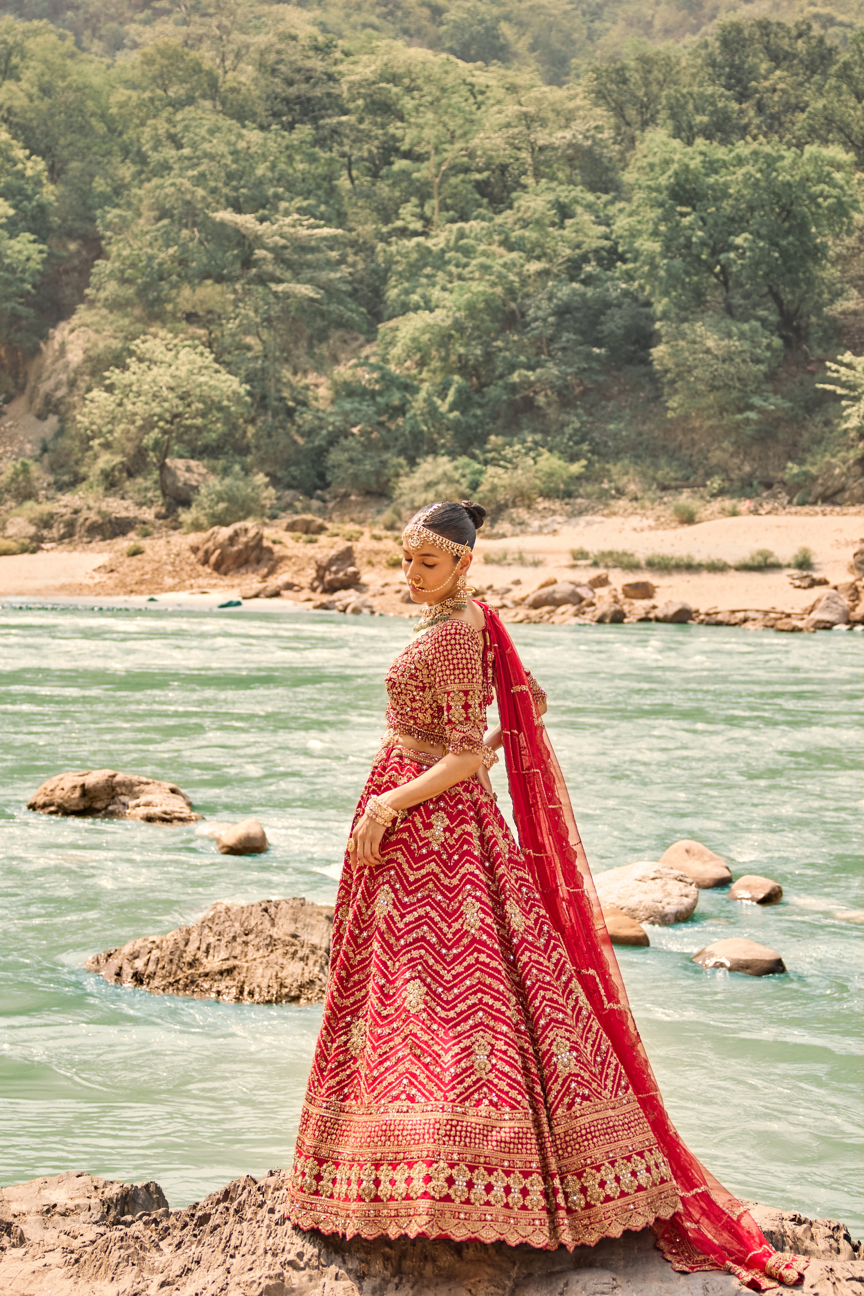 Scarlet Heirloom Lehenga