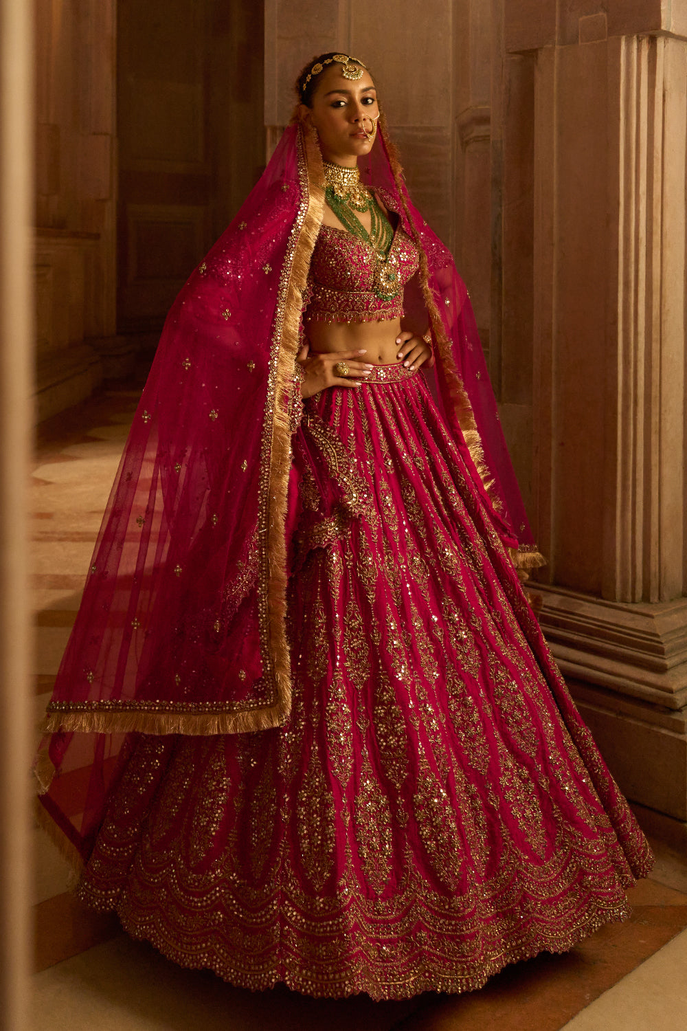 Bridal Lehenga Ajio Online Shopping Lehenga Lehenga Choli Pink And