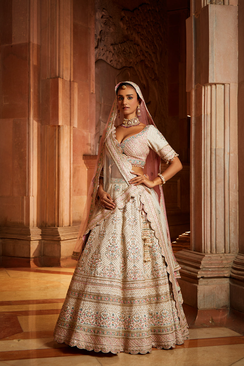 Wedding Dress Double Chunni Bridal Lehenga Tariq Road Bridal Dress