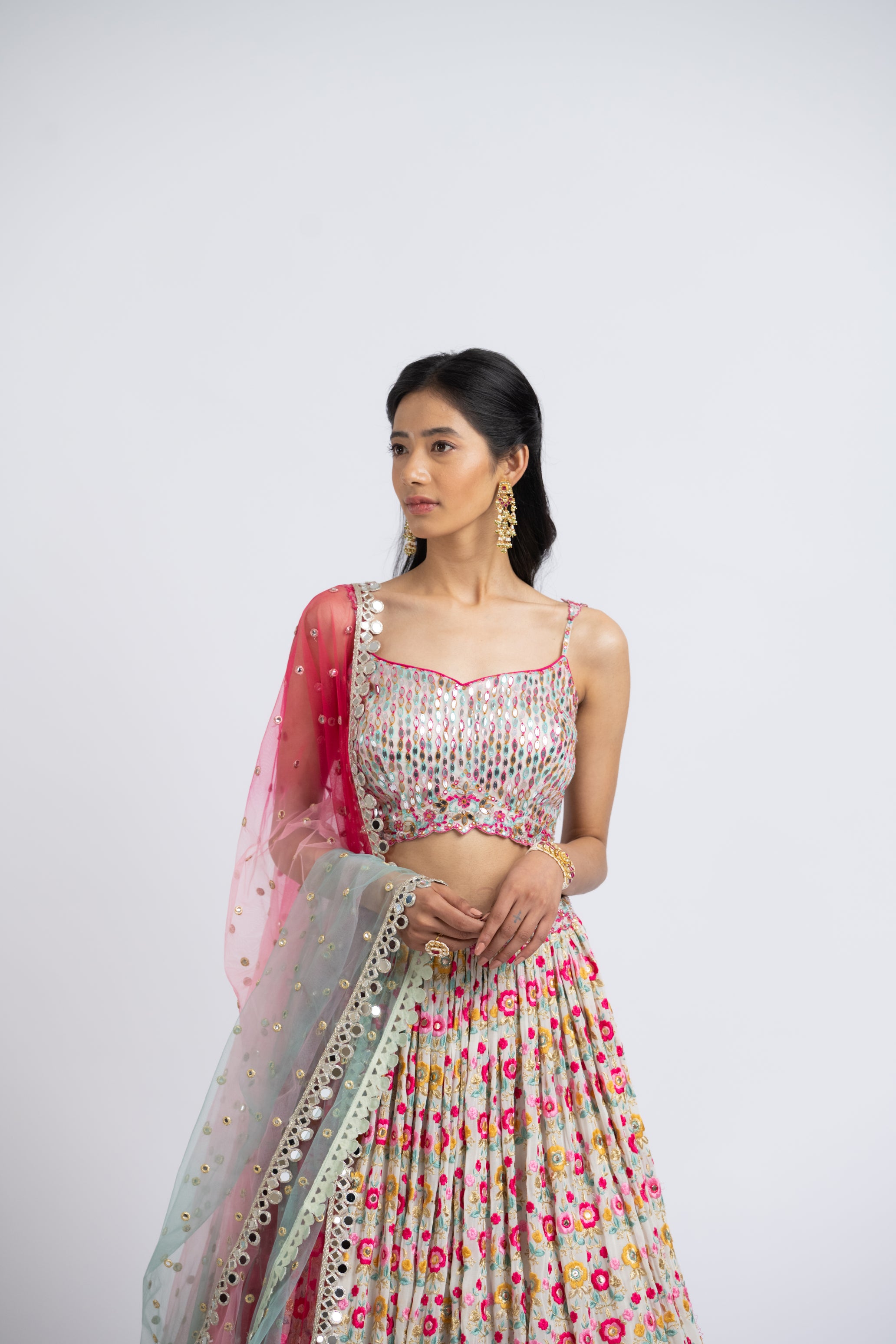 Ivory Lehenga Choli Set