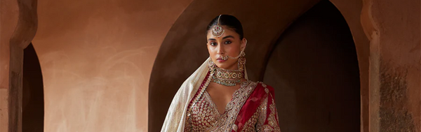 Engagement Glow in Nitika Gujral Lehengas