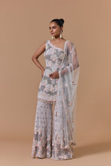 One Off Shouldered Sharara Set