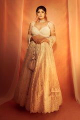 Anshula Kapoor IN OFF WHITE LEHENGA SET