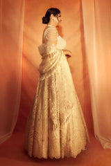 Anshula Kapoor IN OFF WHITE LEHENGA SET