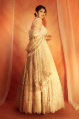 Anshula Kapoor IN OFF WHITE LEHENGA SET