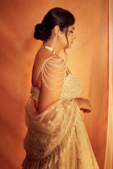 Anshula Kapoor IN OFF WHITE LEHENGA SET