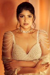 Anshula Kapoor IN OFF WHITE LEHENGA SET