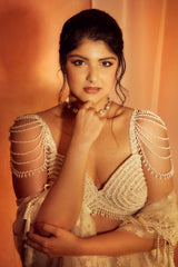 Anshula Kapoor IN OFF WHITE LEHENGA SET