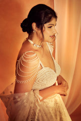 Anshula Kapoor IN OFF WHITE LEHENGA SET