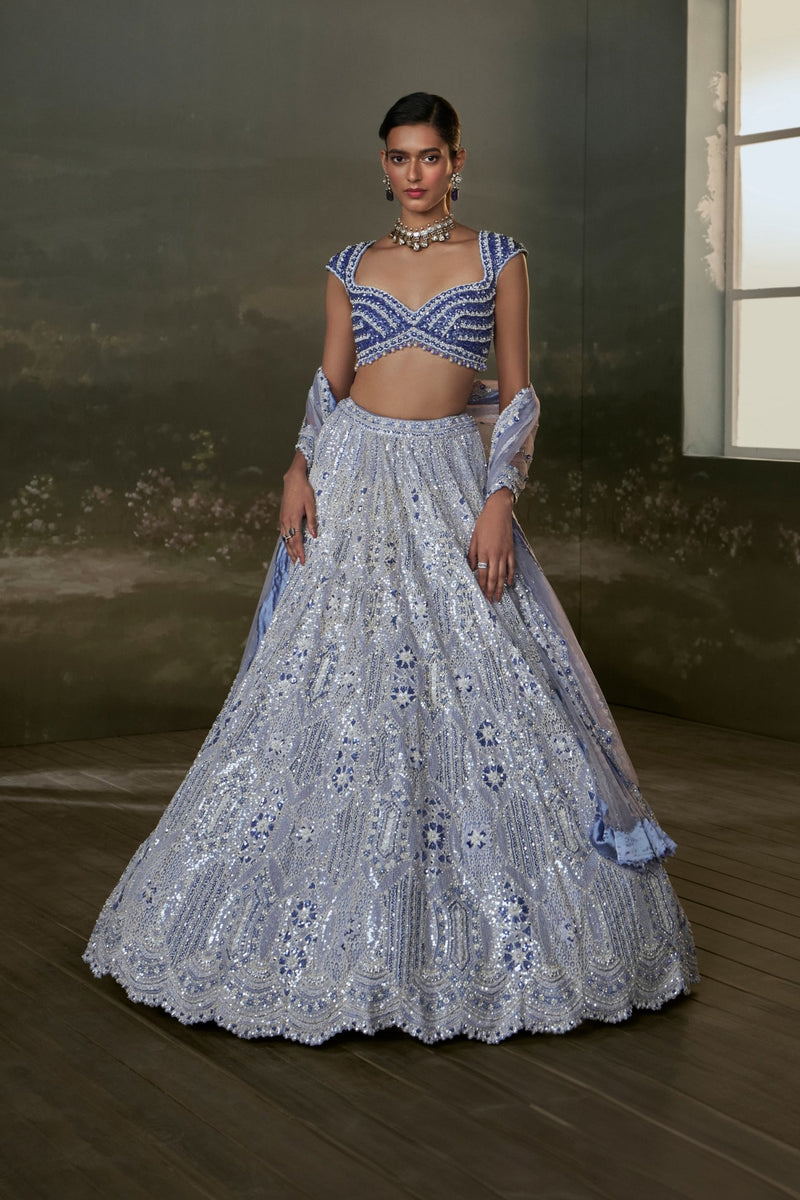 Ink Blue Lehenga Choli Set