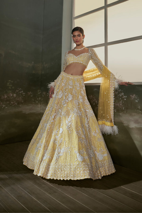 Yellow Lehenga Choli Set