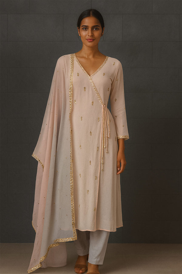 Ombre Angrakha Suit Set