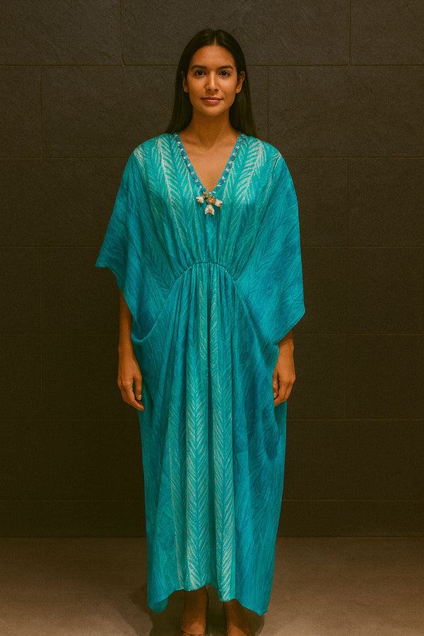 Turquoise Caftan Set