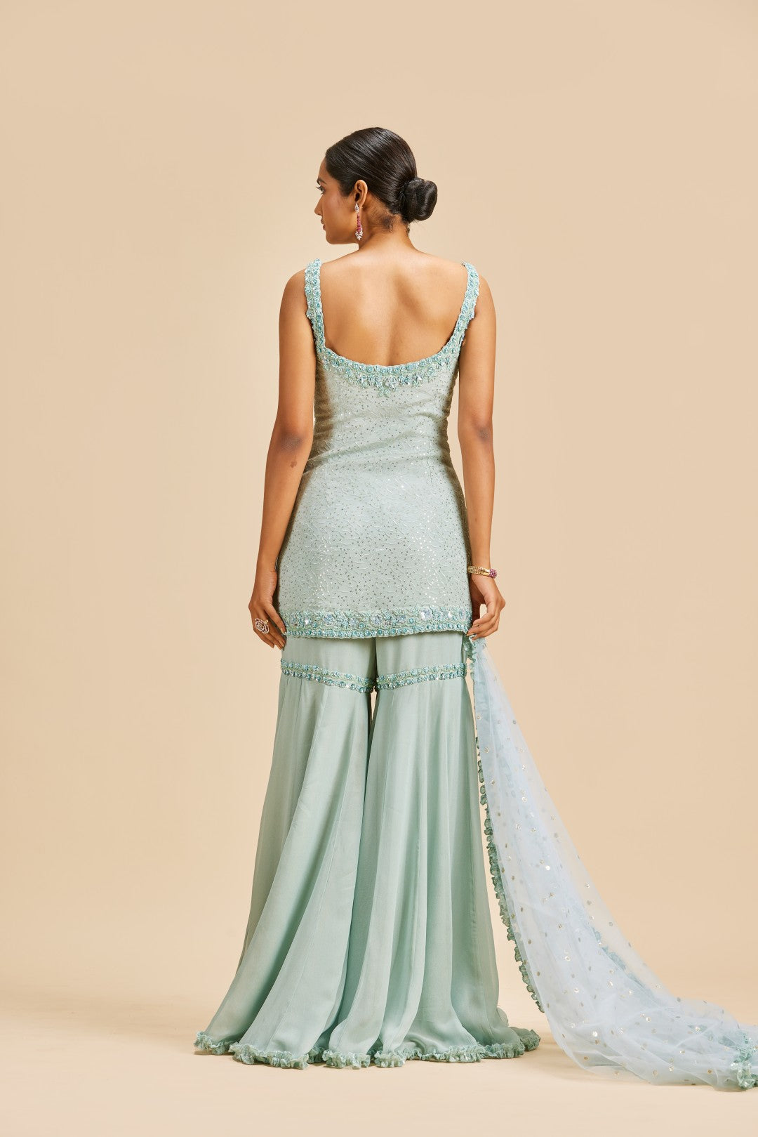SEA GREEN GARARA SET