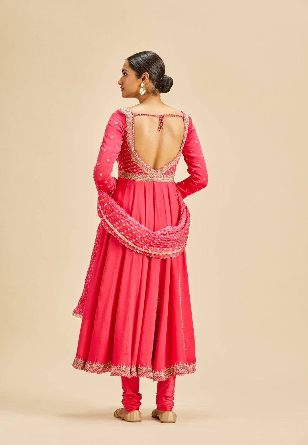 FUCHSIA ANARKALI SET