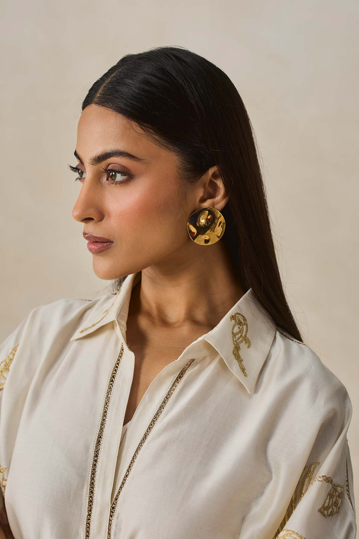 Chanderi Shirt Kurta With Salwar Set