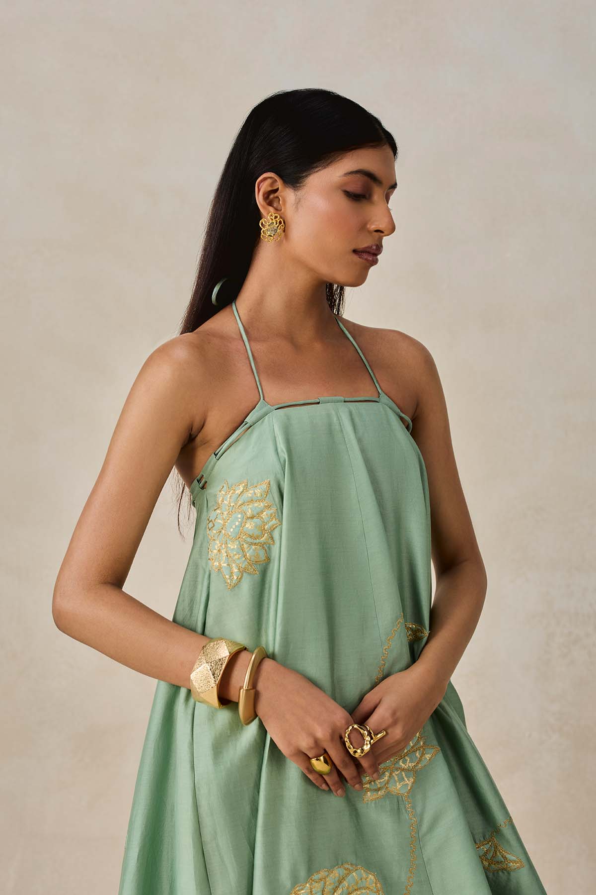 Sage Green Midi Dress