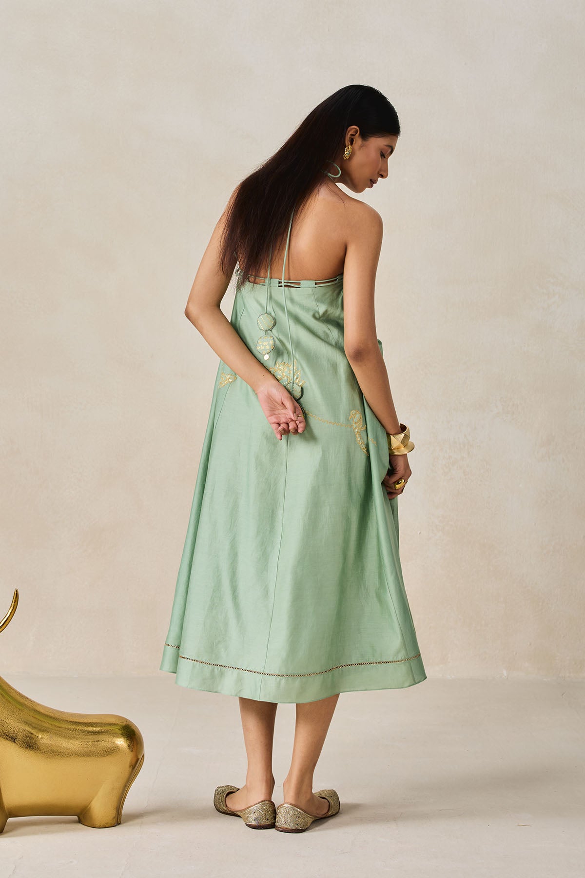 Sage Green Midi Dress