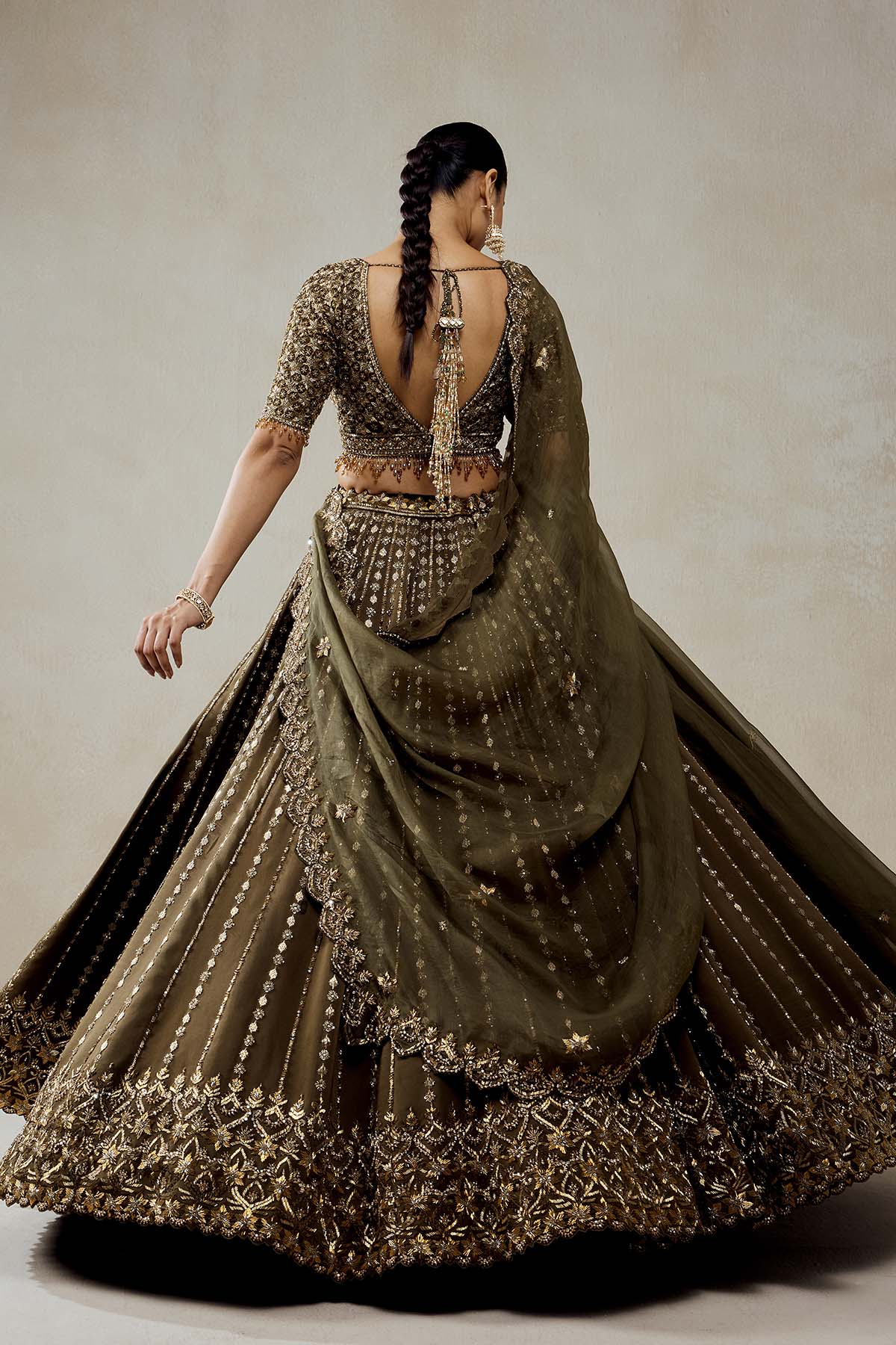 Mehendi Green Lehenga Set