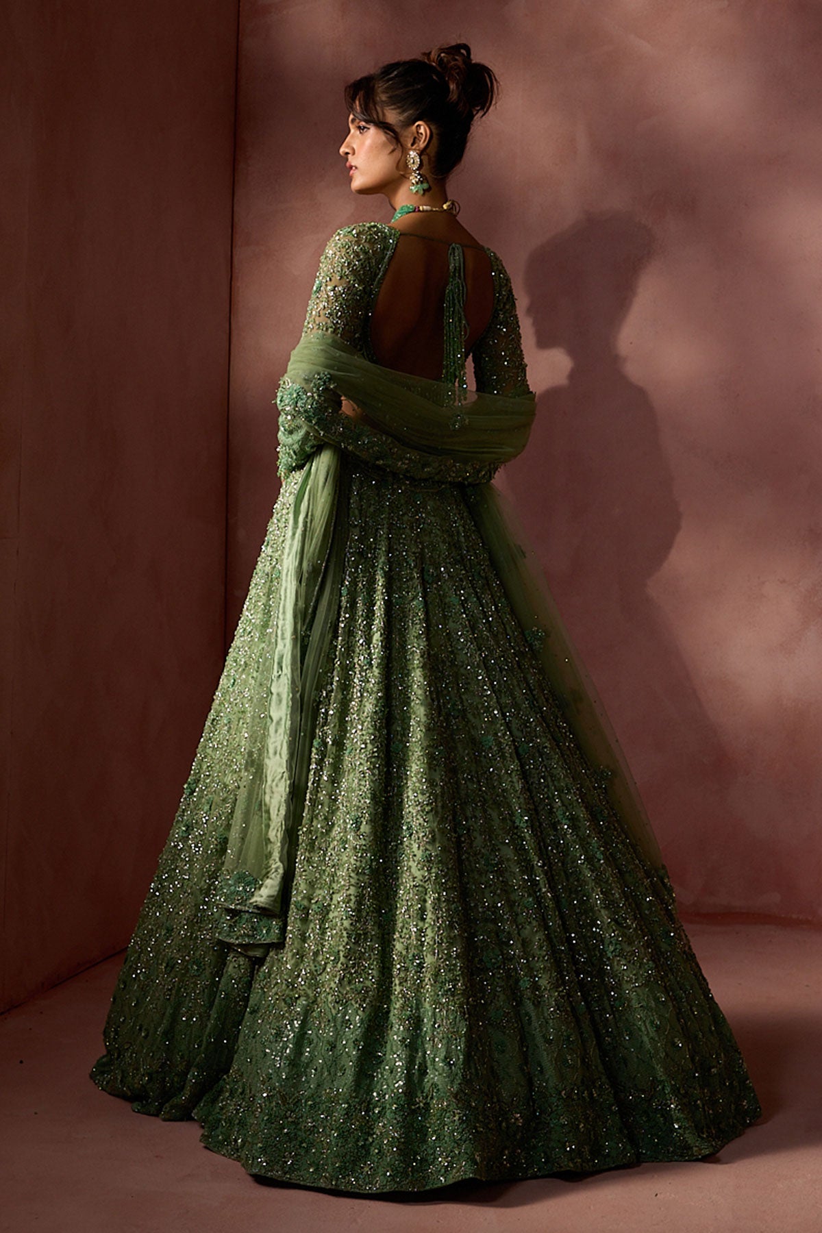 Sage Green Lehenga Set