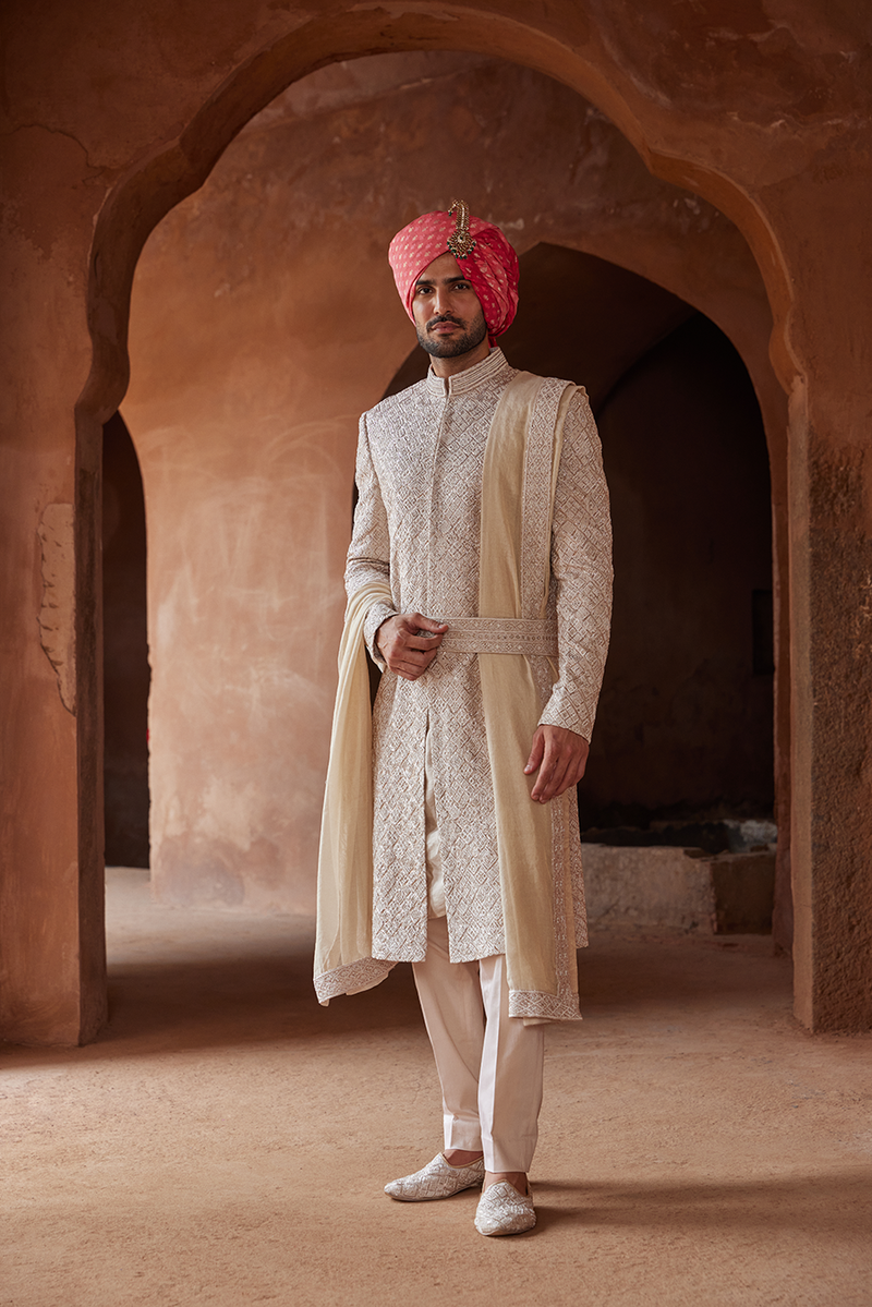 Pink - Sherwani - Indian Wear for Men - Buy Latest Designer Men wear  Clothing Online - Utsav Fashion