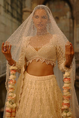 Ivory Lehenga Set