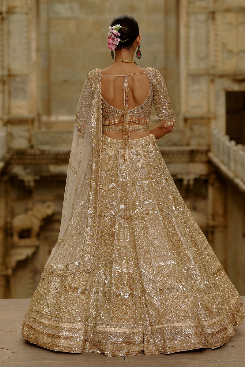 Gold Lehenga Set