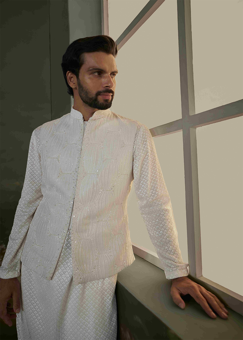Kurta Pant Jacket Set