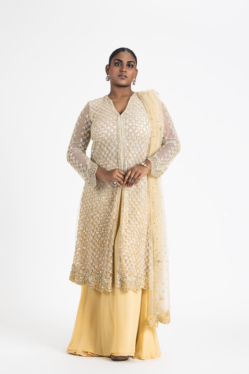 Shop Mellow Rose Sharara Set with Jacket by SOUP BY SOUGAT PAUL at House of  Designers – HOUSE OF DESIGNERS