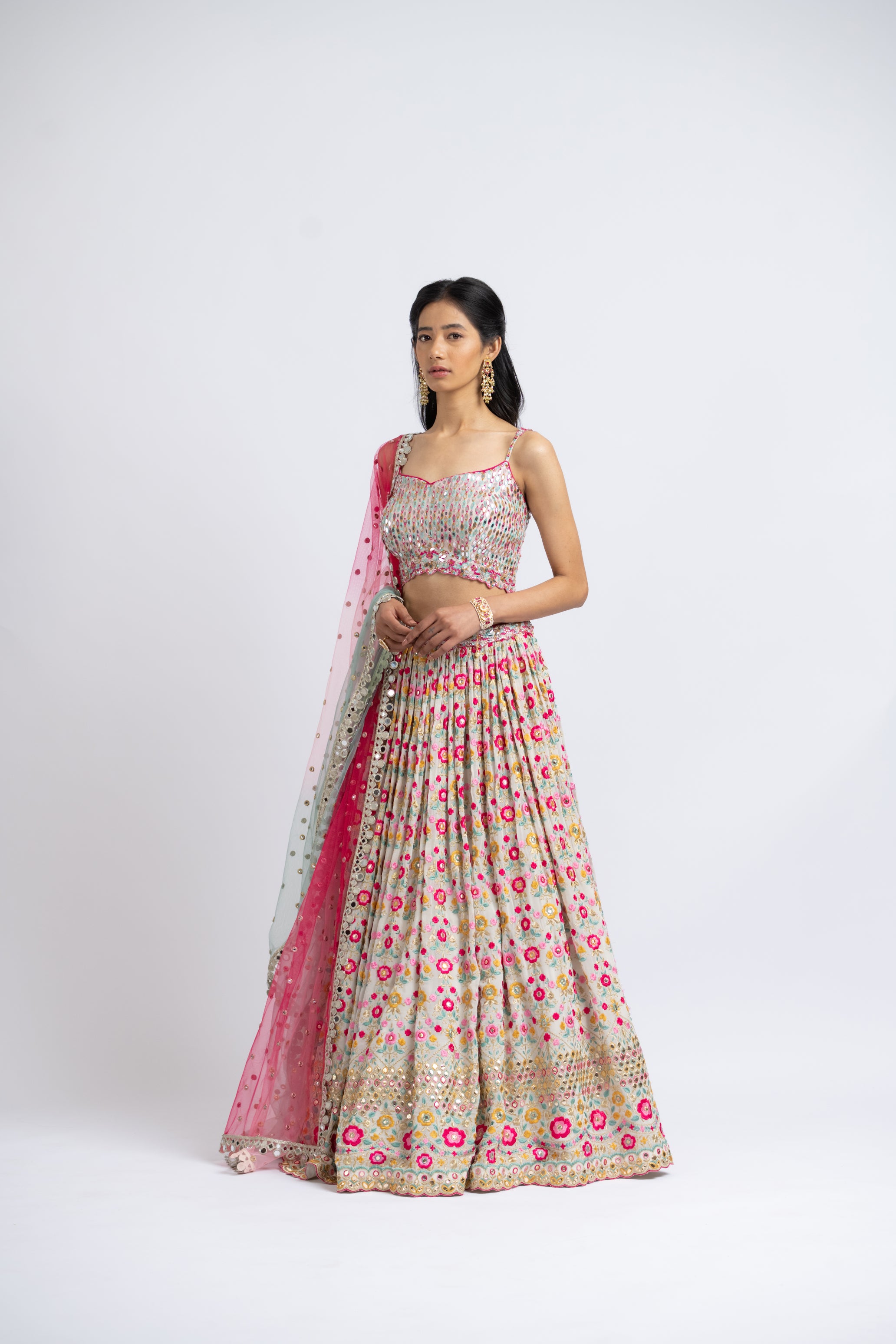 Ivory Lehenga Choli Set