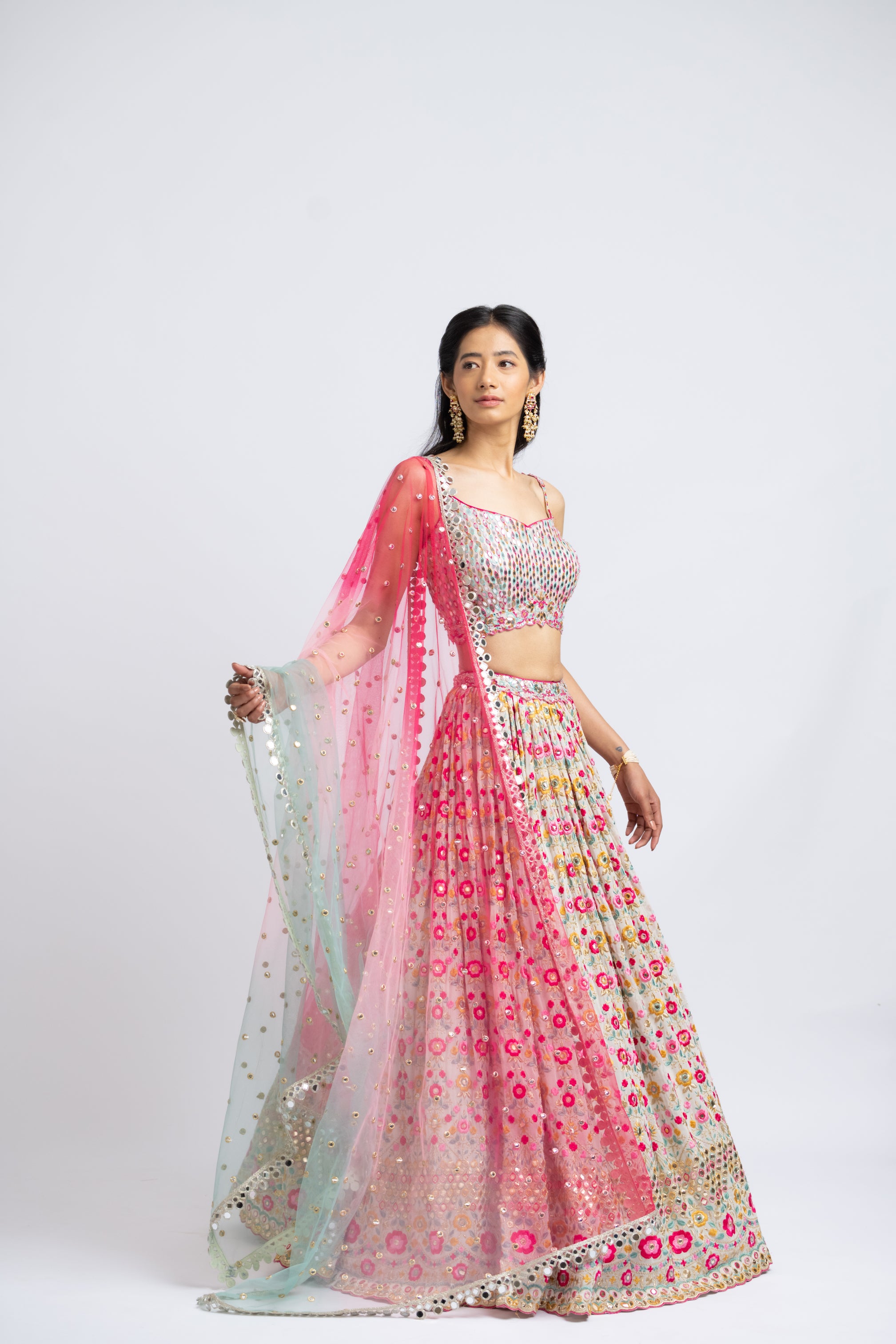 Ivory Lehenga Choli Set