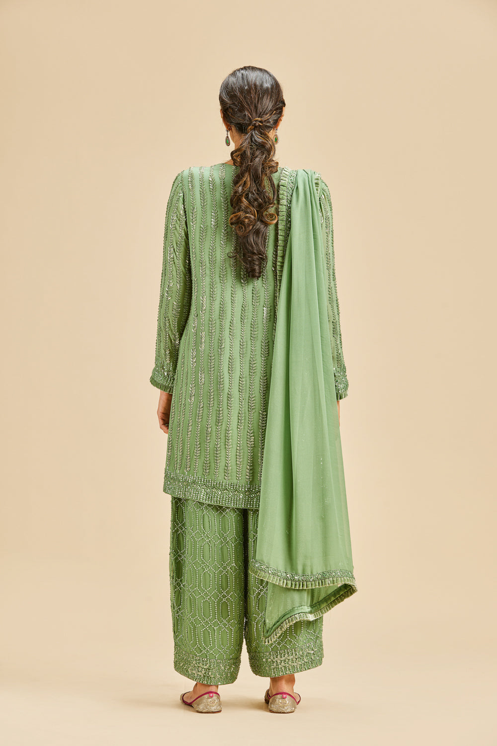 Olive Green Palazzo Set