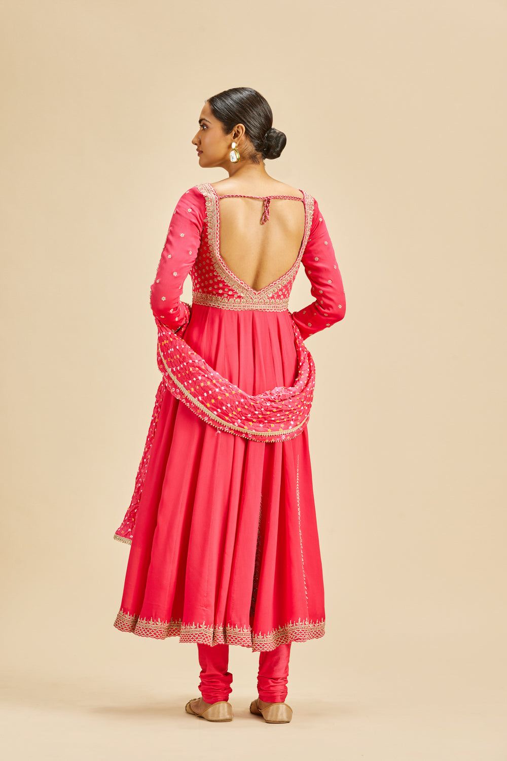 Fuchsia Anarkali Set