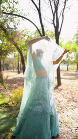 Jade Green Lehenga